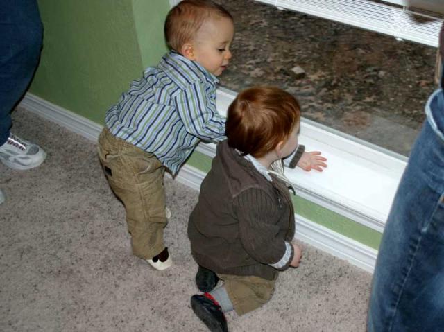 Tyler & Toren checking out Eddie
