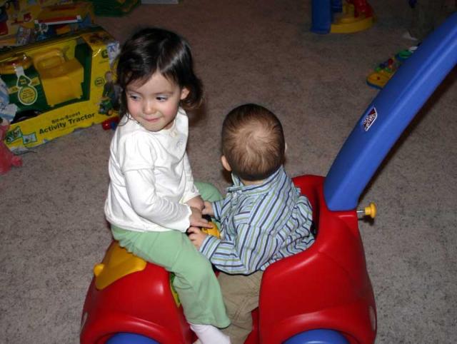 Gracie's hitching a ride!