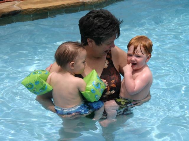 Swimming with Nanna
