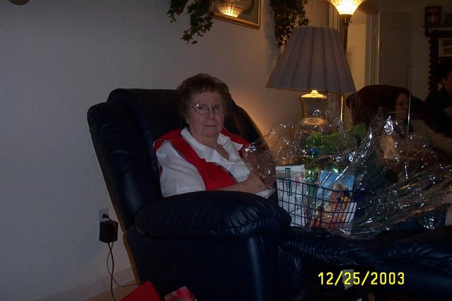Mamaw Opening Presents