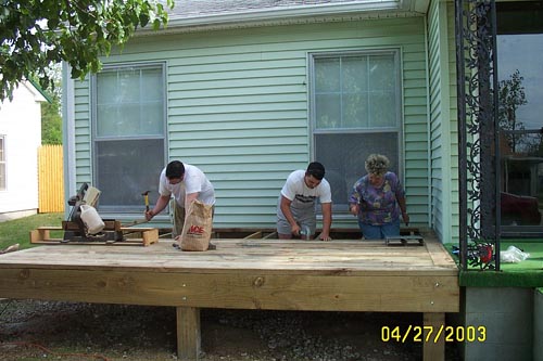 Jake, Kevin, and Janet - hard at work