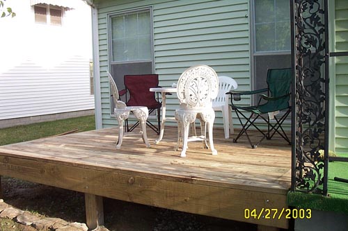 Our new deck furniture