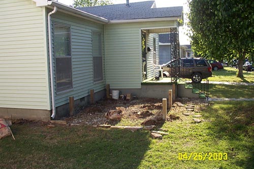 The foundation - built by Joe & Jake