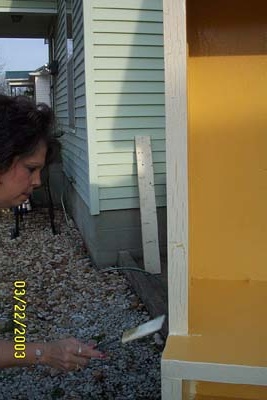 Judy, hard at work...