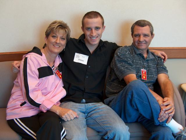 John & his proud parents