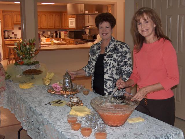 Happy hostesses Aunt Janet & Aunt Liz