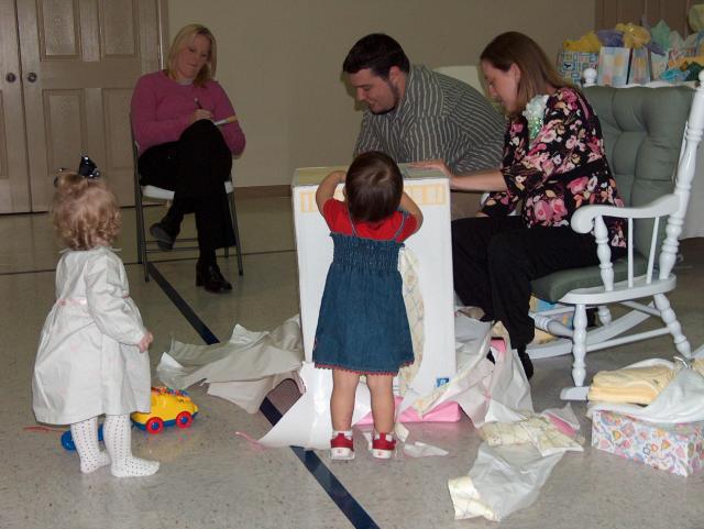 Gracie & Emily were good helpers!
