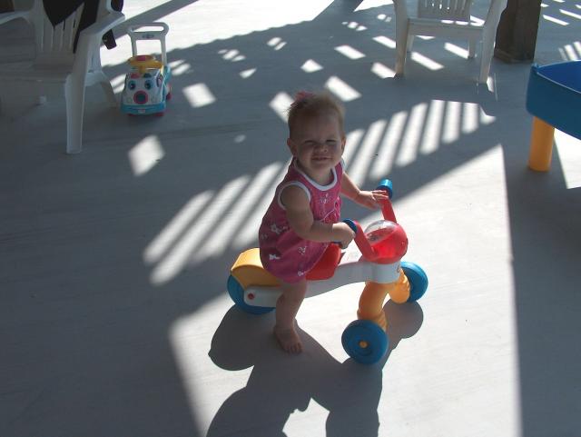 Charli's got wheels!