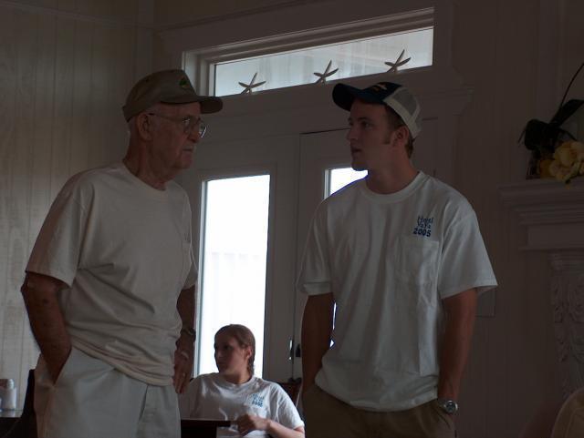 Earl & Daniel, deep in conversation