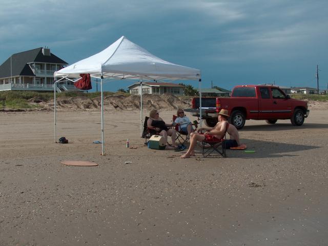 Hanging out on the beach