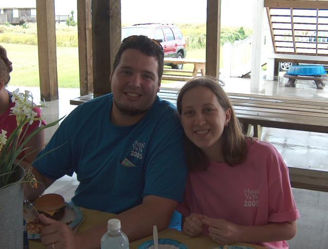 Wearing our official "Essary Family Reunion" shirts