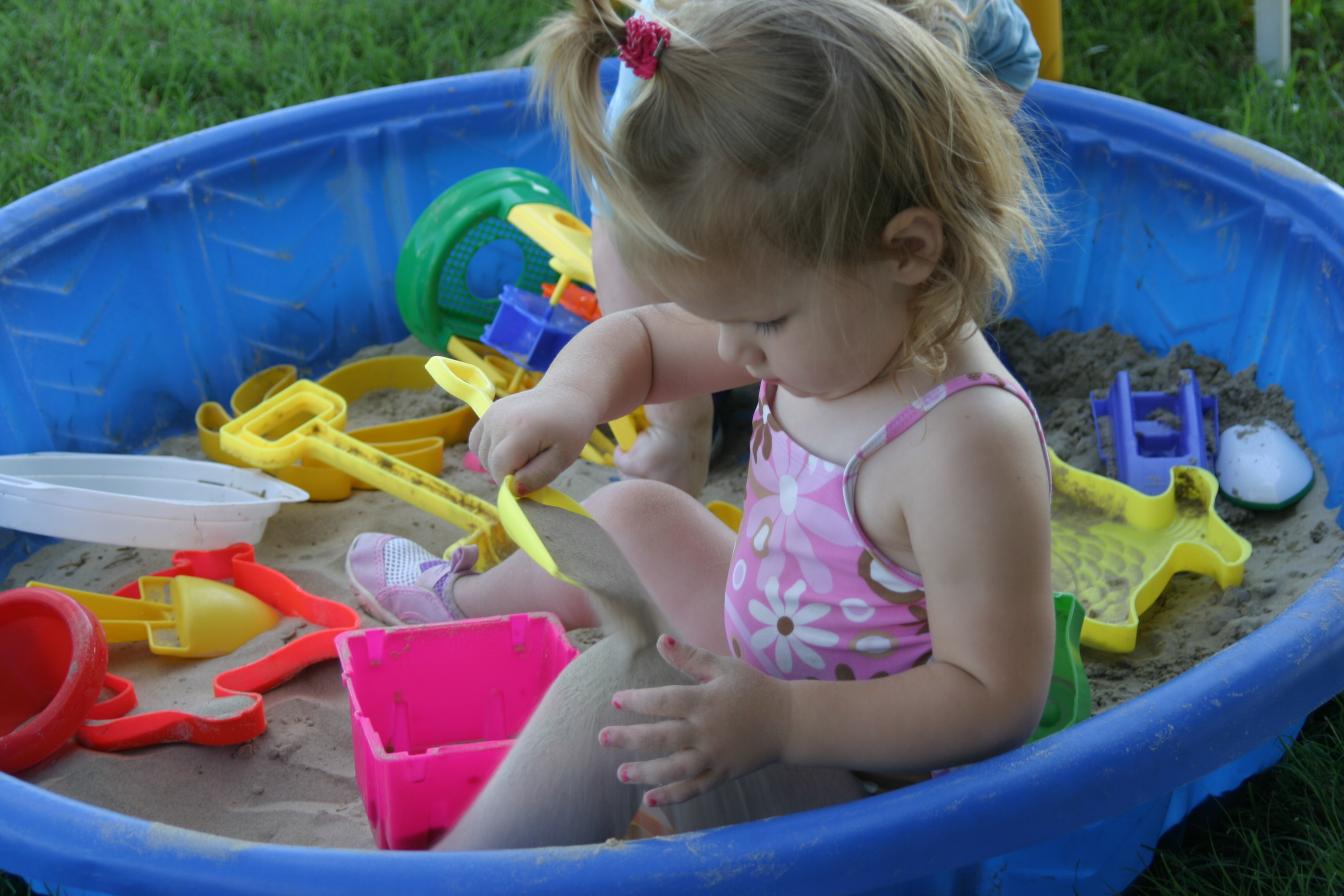 Playing in the sand