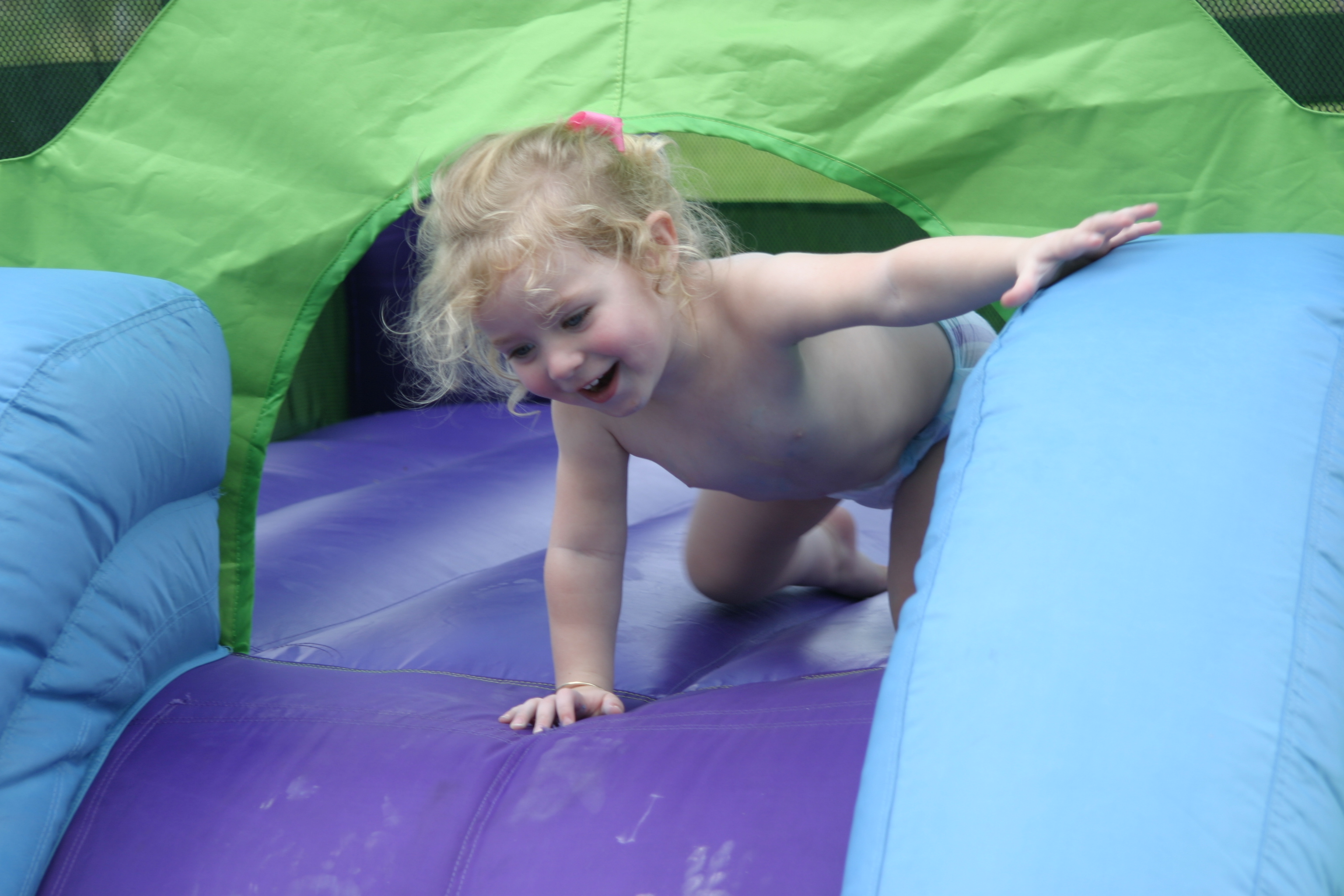 Fun on the moonbounce