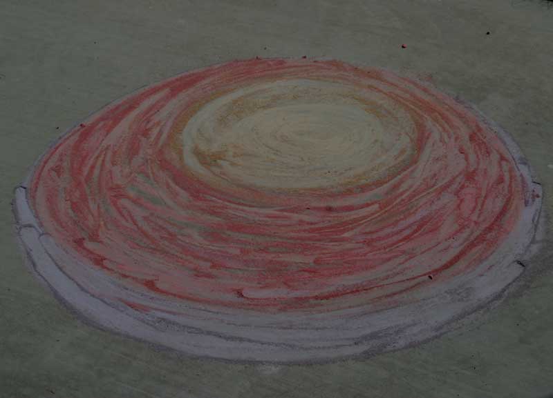 Chalk sun