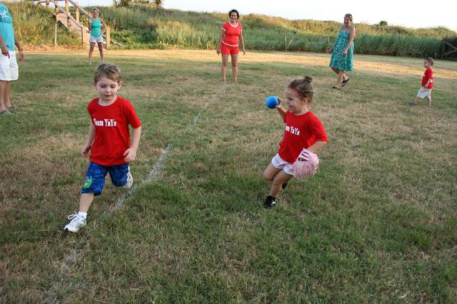 From about this distance, they would usually just throw the ball at each other