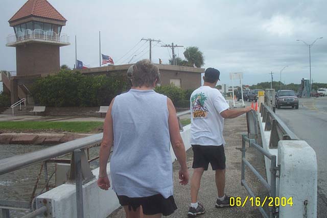 Leaving the Ferry