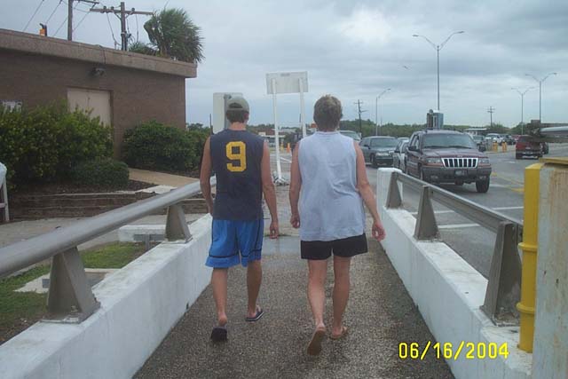Leaving the Ferry