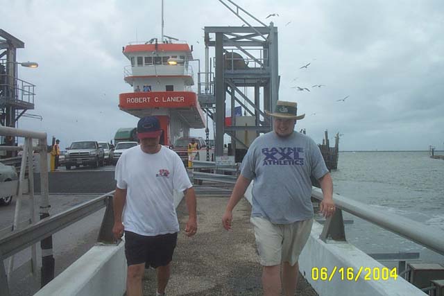 Leaving the Ferry
