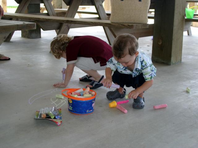Chalk artists
