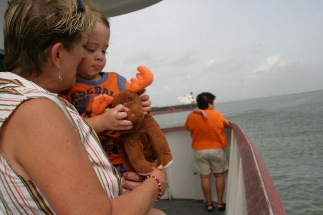 Lumpy on the ferry