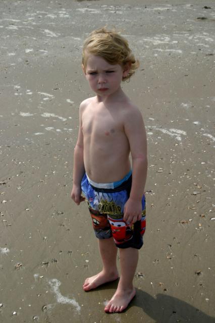 Blonde beach boy