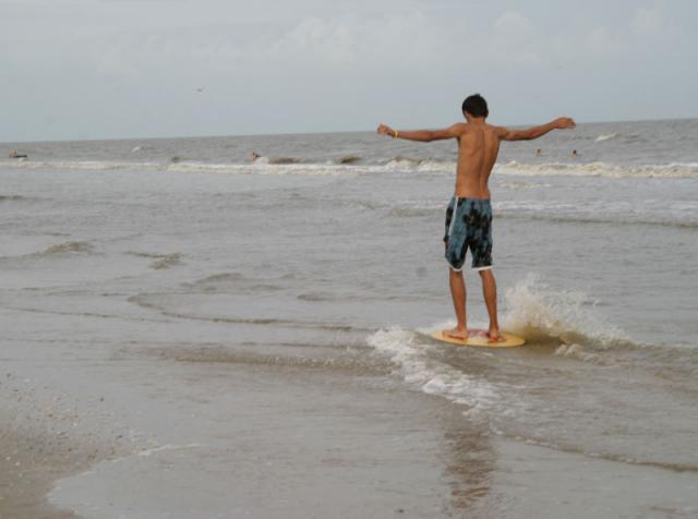Look at him go!