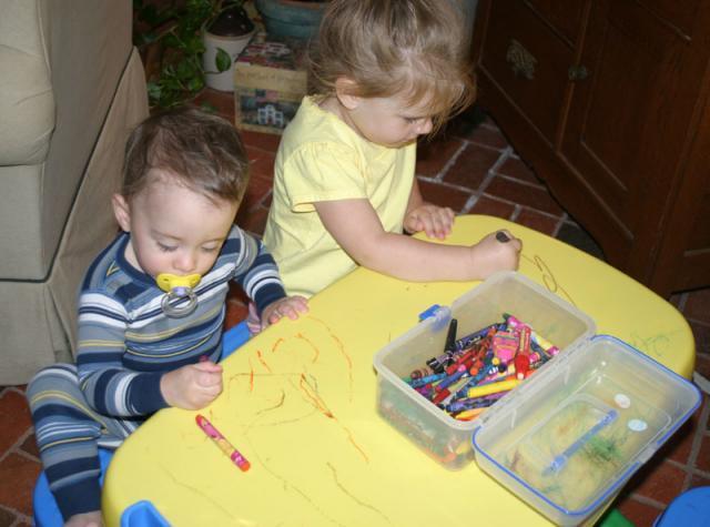 We don't need any coloring books!