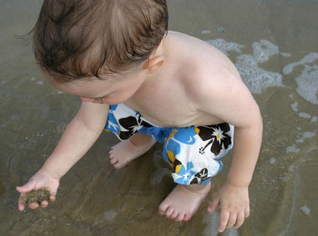 Playing in the mud