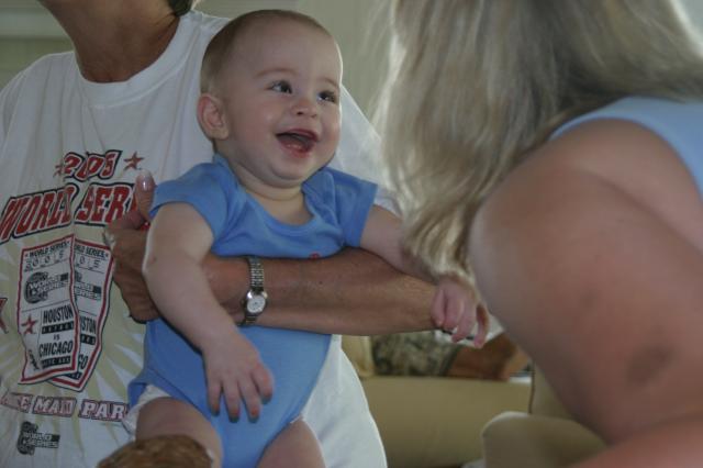 Giggling with Mikey