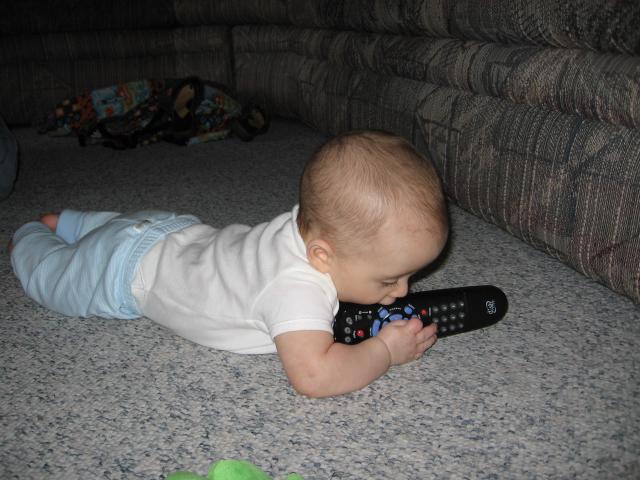 Remotes are good to eat! ~ April 25, 2006