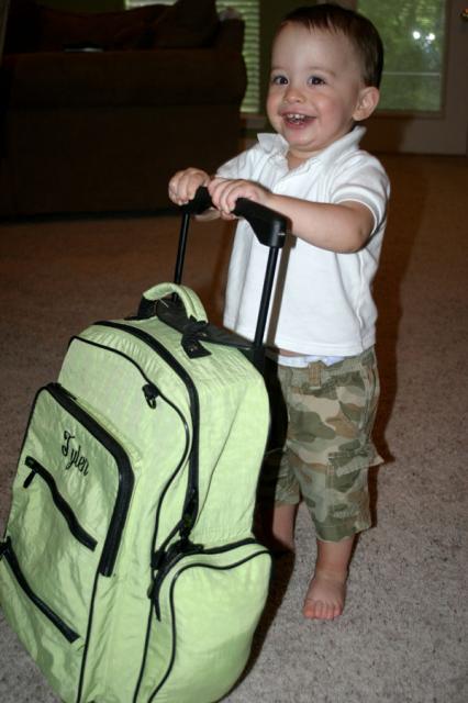 Bags packed and ready to go to CoCo & PaPa's house ~ May 11, 2007