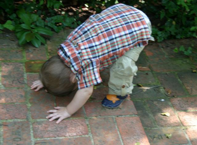 I can stand on my head! ~ May 13, 2007