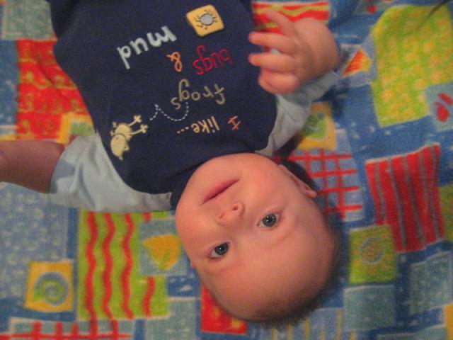 Upside down baby! ~ August 19, 2009