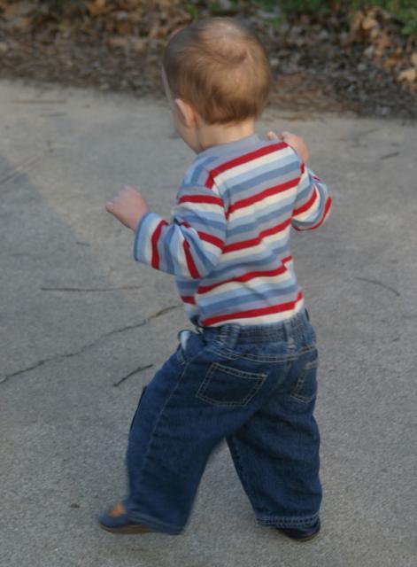 Walking boy ~ February 27, 2007