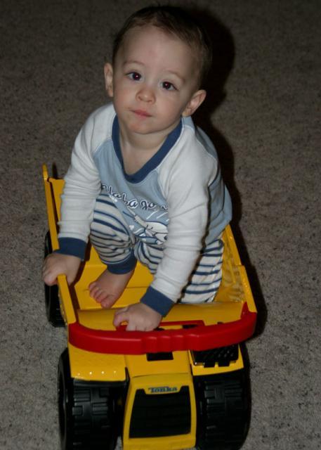Tyler in the truck ~ March 19, 2007
