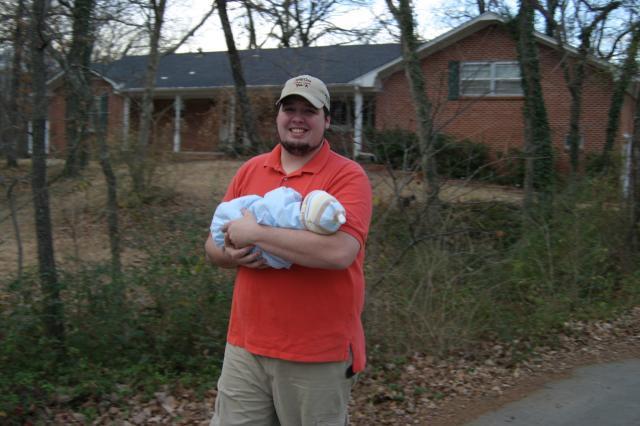 Going for a walk down the driveway ~ January 10, 2006