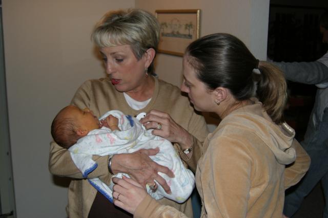 Aunt Bebe meets Tyler! ~ January 13, 2006