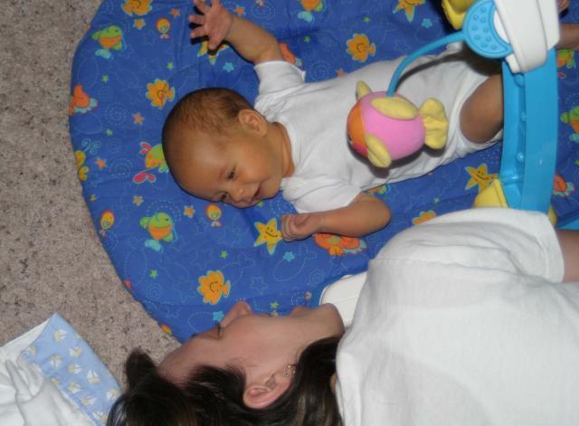 Having fun with Mama! ~ January 29, 2006