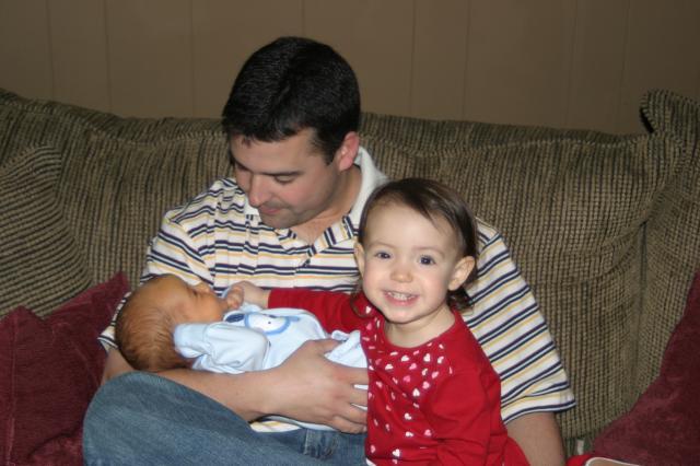 Uncle Kevin & Gracie came to play! ~ January 31, 2006