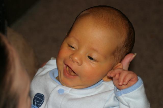 Cutest crooked smile ever (in our totally un-biased opinion)! ~ January 31, 2006