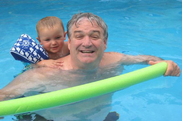Sam and Granddaddy ~ July 4, 2009