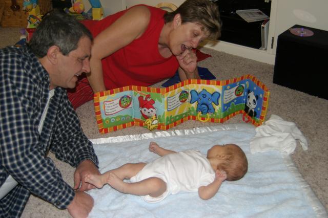Playing with Gammy & Papa Joe ~ March 4, 2006