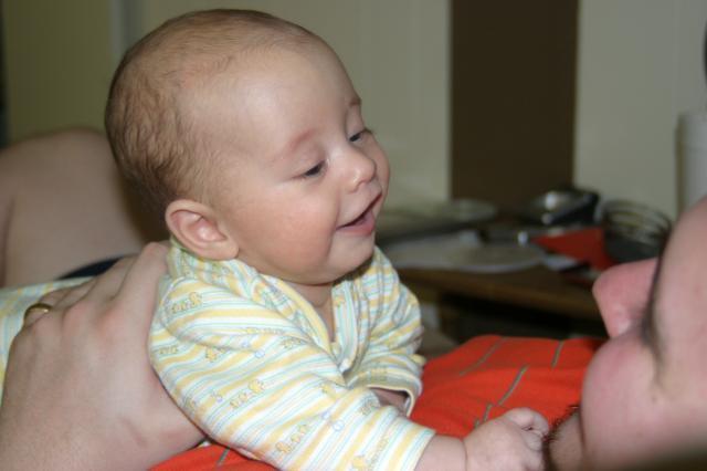 Dad, you're so silly! ~ March 6, 2006