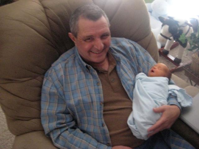 Papa and his newest little buddy ~ March 1, 2009