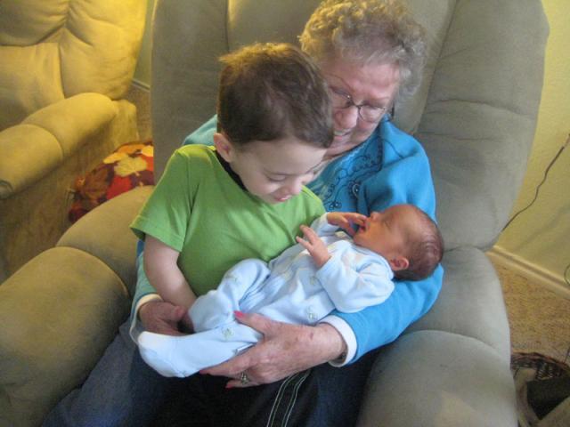Mamaw and her boys ~ March 5, 2009