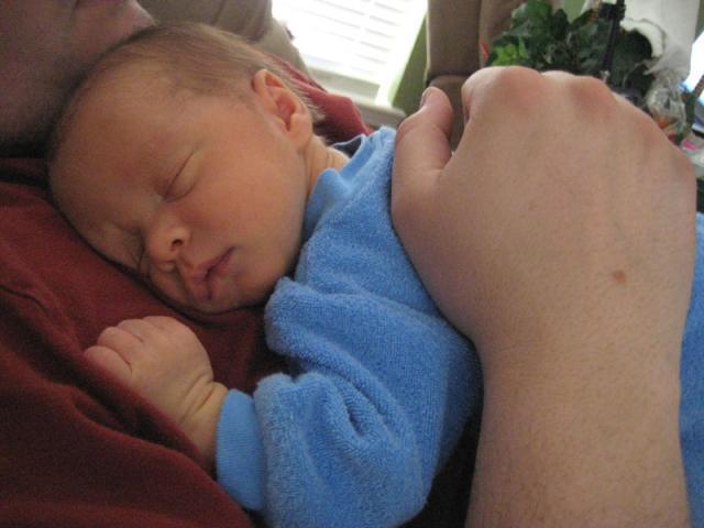 Daddy's hand ~ March 15, 2009