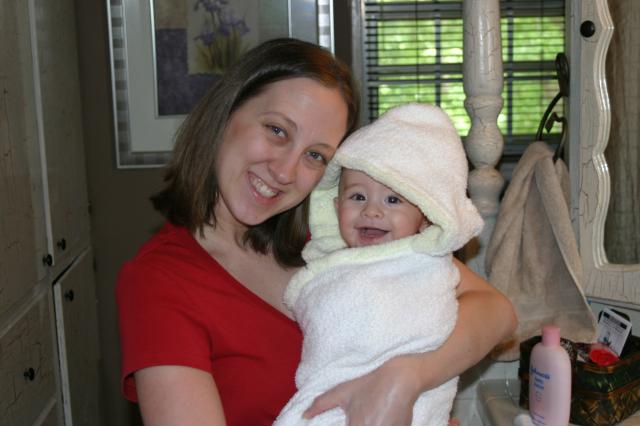 I'm squeaky clean, Mom! ~ May 10, 2006