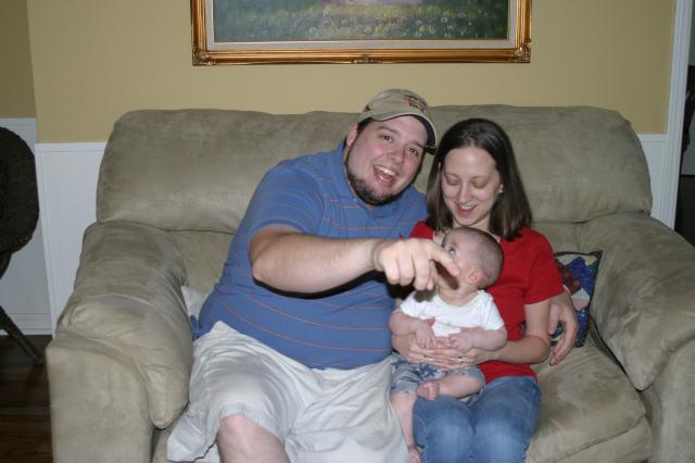 Hey, Tyler, is that a rabbit over there? ~ May 10, 2006