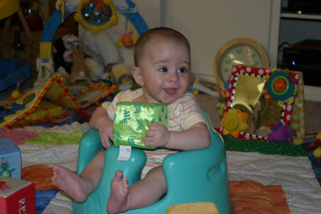 It's MY green block! ~ May 16, 2006