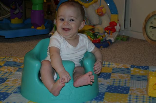 Sittin' in my Bumbo seat ~ May 23, 2006